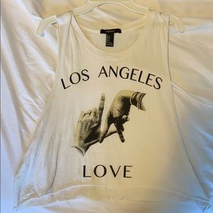 Los Angeles printed boho shirt